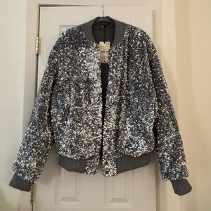 Sequin Gray Jacket